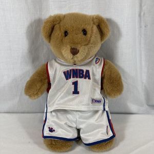 WNBA Build A Bear Teddy Uniform Jersey Stuffed Animal 15" Basketball Plush Short